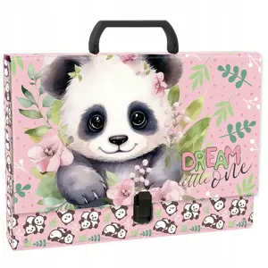 Lever Arch Folder Derform TTRPA10 A4 with 45 mm spine, handle, 10 pockets (Panda design)