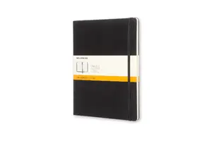 Writing notebook Moleskine Classic hardcover Black — 192 sheets, 70 g/m², lined