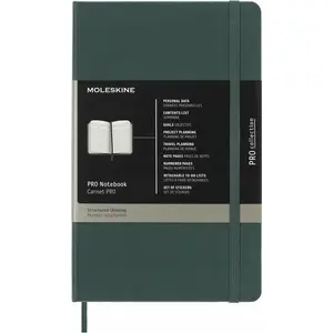 Notebook Moleskine Professional L 13x21 cm hard cover forest green 240 pages