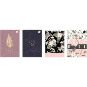 Notebook INTERDRUK Brulion A5 96 pages squared Trends Girls pack of 5