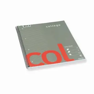 Тетрадь для записи Bantex Col A4+ в линейку 70 листов, полуглянцевая бумага, мягкая обложка, серо-красная