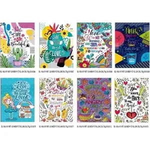 Notepad Fresh A5 decorative notebook 120 pages — mixed rulings (grid, lined, plain)
