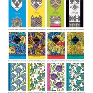 Notebook Fresh 105×165 mm 120 sheets checkered — compact decorative notepad