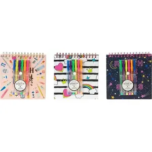 Notebook A5 with Pens, Adar — mixed colors, A5 size, lined or blank pages unspecified