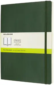 Блокнот Moleskine Classic мягкая обложка — 192 листа, зелёный, 70 г/м²