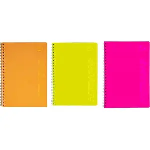 Notebook Astra A5 80 sheets squared fluorescent cover — Astra 523313