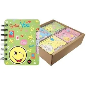 Блокнот A6 Merkpol Notes A6 Emotki MIX — небольшой линованный блокнот, ассортимент обложек с эмоциями