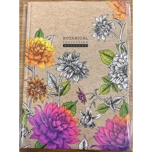 Decorative A5 Notebook Fresh, 64 pages, squared (grid), floral cover