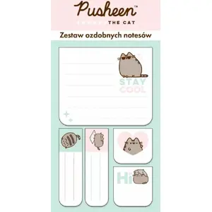 Craft with Fun NOTES SPRZYL MIX WZOR 5SZT/30K PUSHEEN PBH — sticky notes pad set, 5 pieces