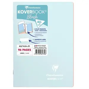 Writing notebook Clairefontaine 961772C, 96 sheets, 90 g/m², softcover, patterned