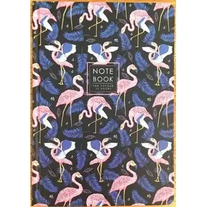 Notebook Fresh A5 64-page squared decorative cover — Flamingo design