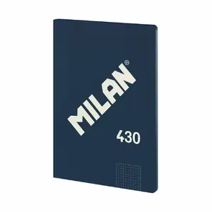 Writing notebook Milan 57243G48B A4 48 sheets 95 g/m² squared blue paperback