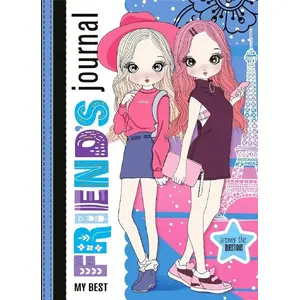 Notebook Fresh A5 135x197 mm, 48 sheets, TW binding, glitter cover (blue)