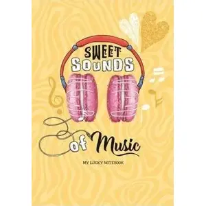 Notebook Fresh 64K lined decorative headphones 128×165 mm