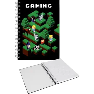 Spiral Notebook STARPAK A5 Hard Cover Pixel – A5 spiral-bound notebook with hard cover