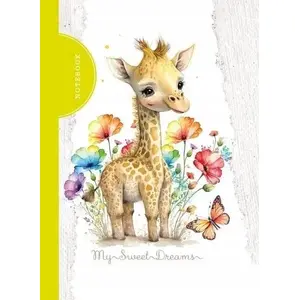 Notebook TEKA 105×148 mm 48 sheets squared decorative cover (Żyrafa)