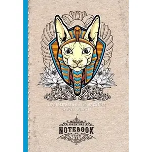 Notepad Fresh 143 × 210 mm 64 sheets checked paper — Kot Faraon decorative cover