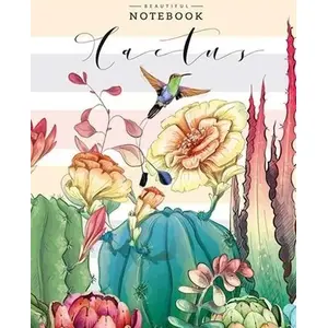 Decorative notebook Fresh 64 pages squared paper — cactus and hummingbird