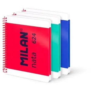 Spiral Notebook A5 Milan 1918 — 80 sheets, smooth paper, pack of 3