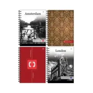 Адресная/индексная записная книжка A6 на спирали, твёрдый переплёт INTERDRUK WIKR-004577