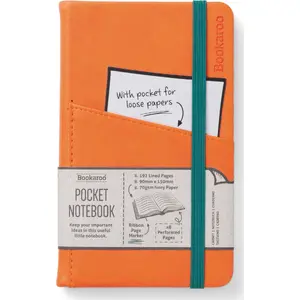 Блокнот TEKA Bookaroo Journal Pocket A6 — оранжевый, карманный формат в линию