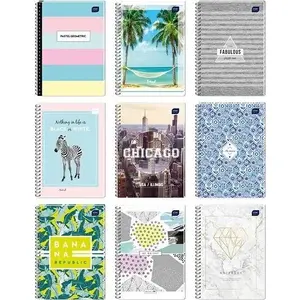 Spiral-bound A5 Ruled Notebook INTERDRUK 100 sheets, pack of 5 (MPN 330638)
