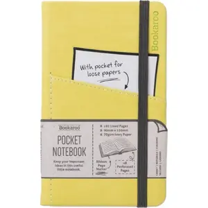 Pierakstu grāmata IF Bookaroo Journal Pocket A6 — kabatas izmēra A6, laima krāsas vāks