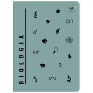Тетрадь A5 INTERDRUK Zeszyt 60 листов в клетку UV Biologia упаковка 10 шт.