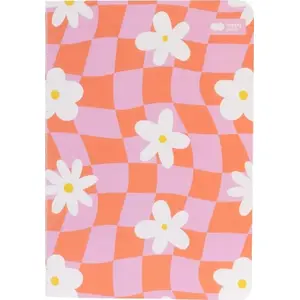 Notebook Happy Color Notes sewn A6 32 sheets dotted Bloom pastel