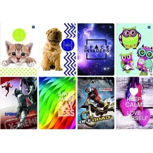 Notebook INTERDRUK One Color A5, 96 sheets, squared (grid)