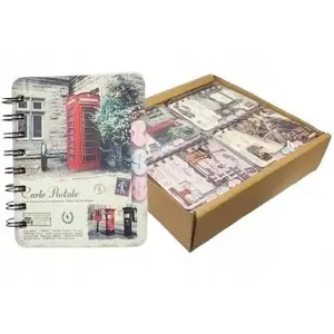 Notebook Merkpol Notes A6 Vintage MIX — A6 paper notebook, assorted vintage cover designs