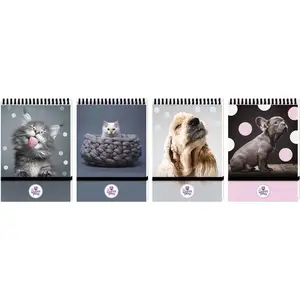 Notebook Beniamin A6 96 pages Beniamin The Sweet Pets — closed with elastic band, squared