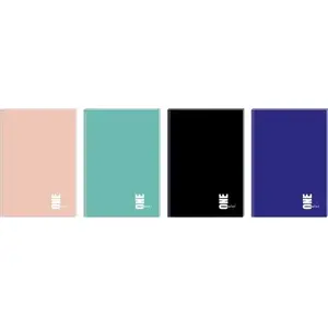 Notebook INTERDRUK Brulion A4 96 sheets squared One Color mix