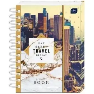 Spiral-bound Travel Notebook INTERDRUK Podróżnik City 159×210 mm