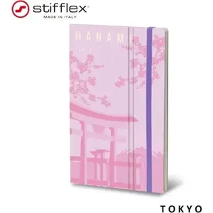 Pierakstu grāmatiņa Stifflex STIFFLEX 13×21 cm, 192 lapas, Tokyo dizains
