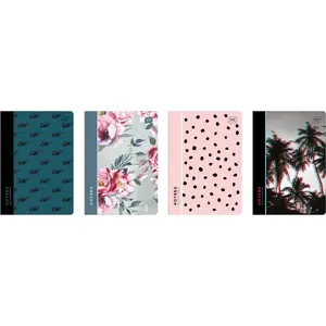Notebook A5 lined INTERDRUK Zeszyt 60 pages PVC cover (pack of 10)