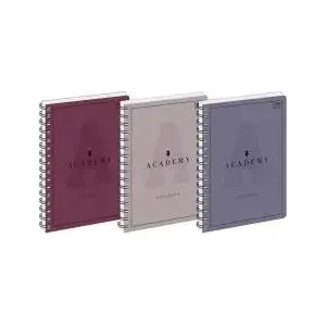 Notebook pad INTERDRUK A5 100 sheets squared paper Academy pack of 5