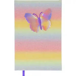 Notebook STARPAK NOTES A5 Motyl STK B/C 6/36, A5 ruled pages, stitched binding