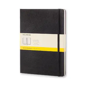 Блокнот Moleskine Classic — Твёрдый переплёт, Клетка, Бумага 70 г/м², Чёрный, Матовый