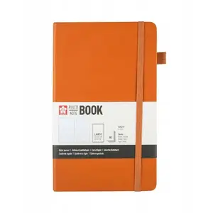 Hard-cover ruled notebook Sakura 13×21 cm Amber — ruled pages, compact journal