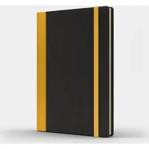 Notebook Like U B5 Pro L, grid, black cover with yellow accents