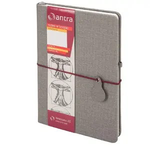 Bloknots Antra Notes A5 Kropki Renesans Szary – A5 punktsaraksta piezīmju grāmata, modelis 280234