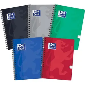 Spiral Notebook TEKA Esse B5, 80 sheets, squared ruling, pack of 5