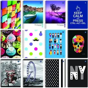 Notebook HERLITZ A4 lined 100 sheets — random cover design