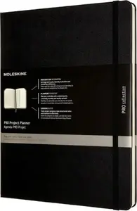 Notebook Moleskine PRO Project Planner XL (19×25 cm) hardcover black — project planner notebook