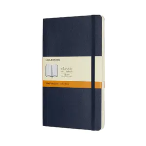 Блокнот Prime Moleskine Classic, мягкая обложка, в линейку, 70 г/м², синий, матовый