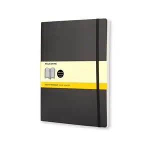 Writing notebook Moleskine Classic XL softcover, 192 sheets, 70 g/m², squared, Black