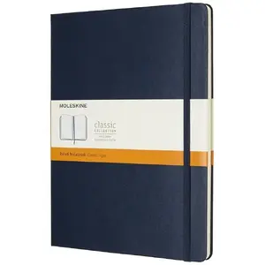 Rakstīšanas piezīmju grāmata Moleskine modelis 345232 (EAN 8055002855129) — ciets vāks, lapiņas ar līnijām