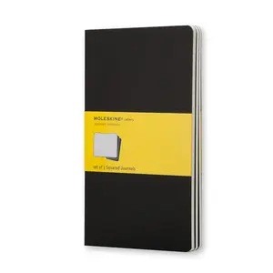 Writing notebook Moleskine Cahier 80 sheets Black squared paper