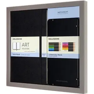 Sketchbook L and Watercolor Pencil Set by Moleskine — Art Sketching Kit MS-620404